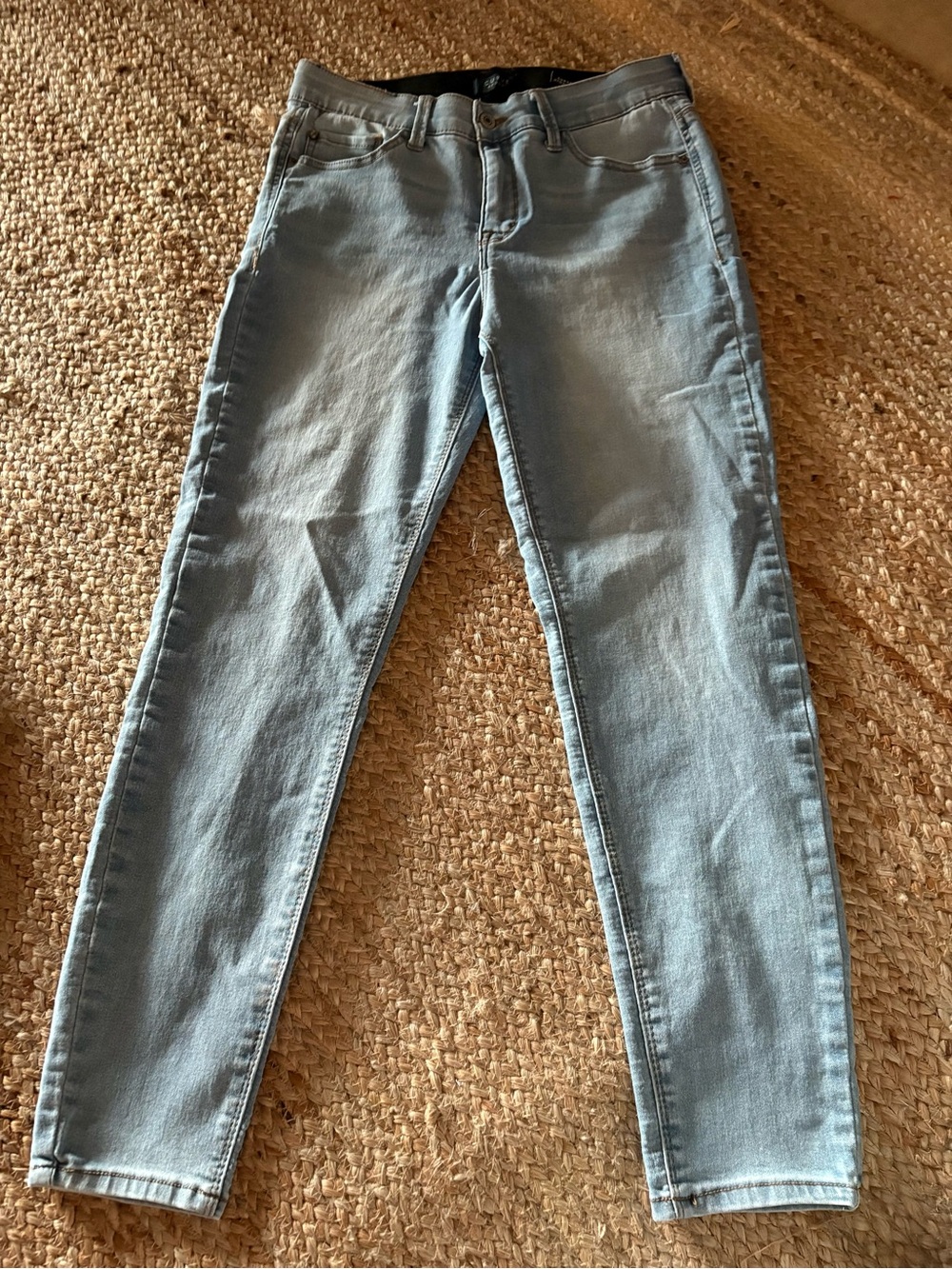 curve appeal  creator high rise light wash denim skinny jean pants 8/29* READ